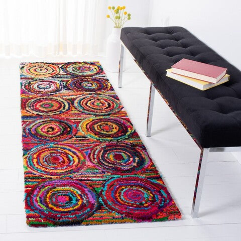 Safavieh Nantucket 143 Rug, NAN143 - Pink / Multi