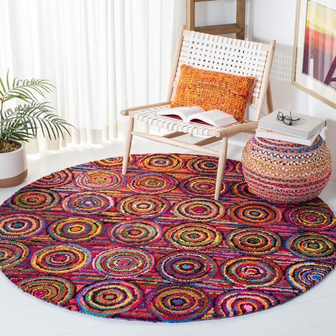 Safavieh Nantucket 143 Rug, NAN143 - Pink / Multi