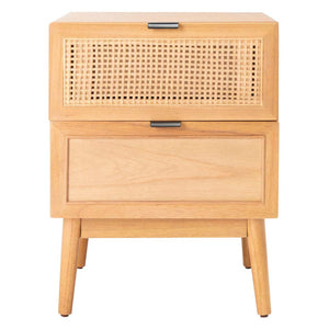Safavieh Baisley 2 Drawer Rattan Nightstand , NST5003