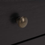 Safavieh Scully 2 Drawer Nightstand , NST6407 - Black / Gold