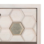 Safavieh Raveena Nightstand , NST9002 - White Washed / Silver