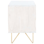 Safavieh Raveena Nightstand , NST9002 - White Washed / Brass
