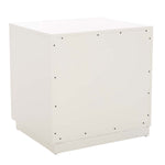 Safavieh Grayden 1 Drawer Nightstand  , NST9203 - White Body / Natural Front Drawer