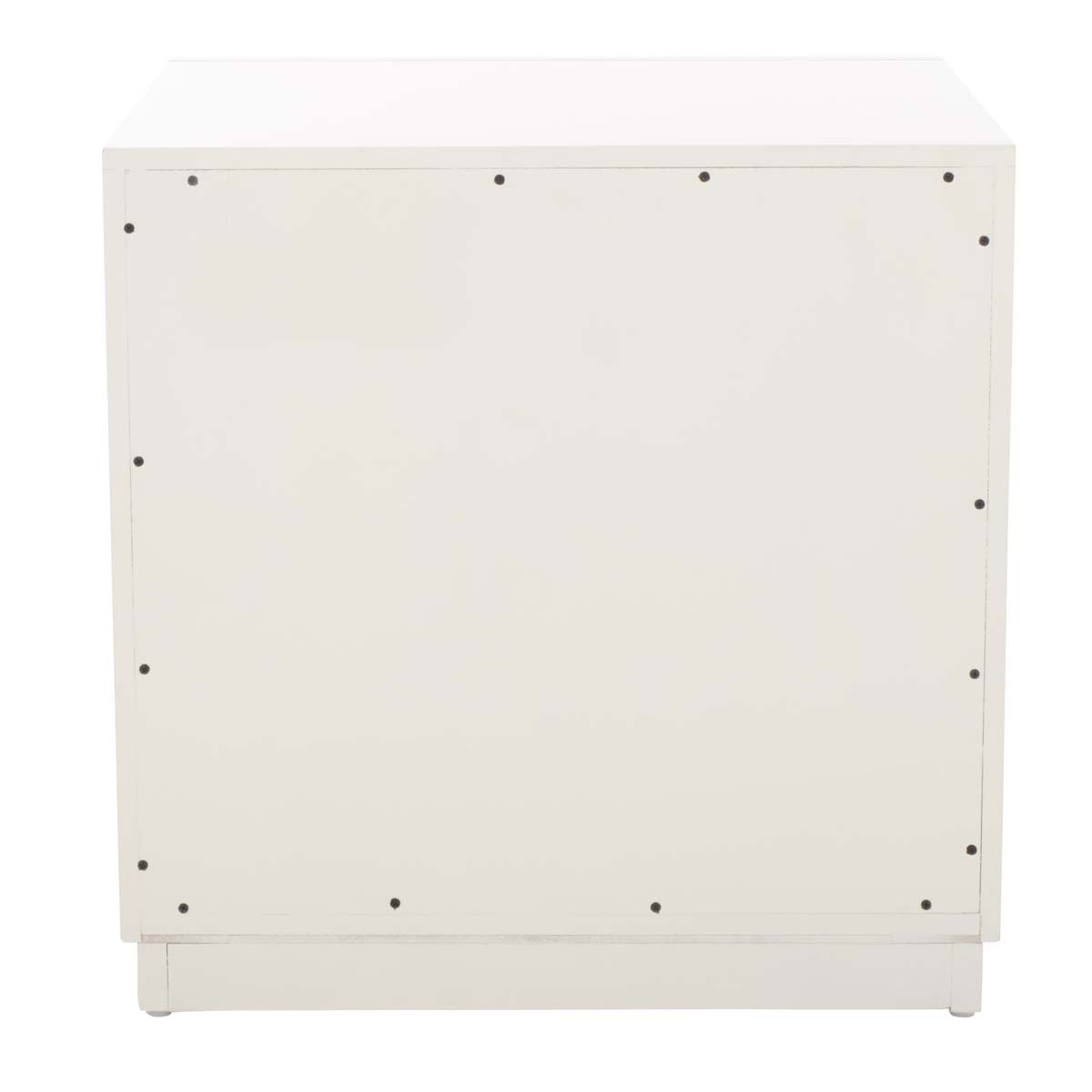 Safavieh Grayden 1 Drawer Nightstand  , NST9203 - White Body / Natural Front Drawer