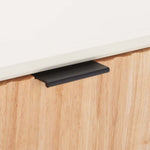 Safavieh Grayden 1 Drawer Nightstand  , NST9203 - White Body / Natural Front Drawer