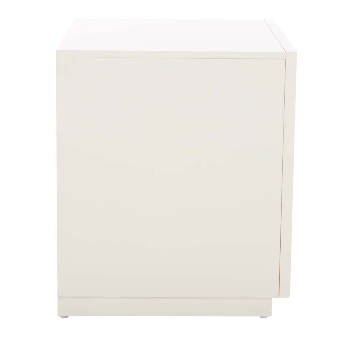 Safavieh Grayden 1 Drawer Nightstand  , NST9203 - White Body / Natural Front Drawer