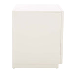 Safavieh Grayden 1 Drawer Nightstand  , NST9203 - White Body / Natural Front Drawer