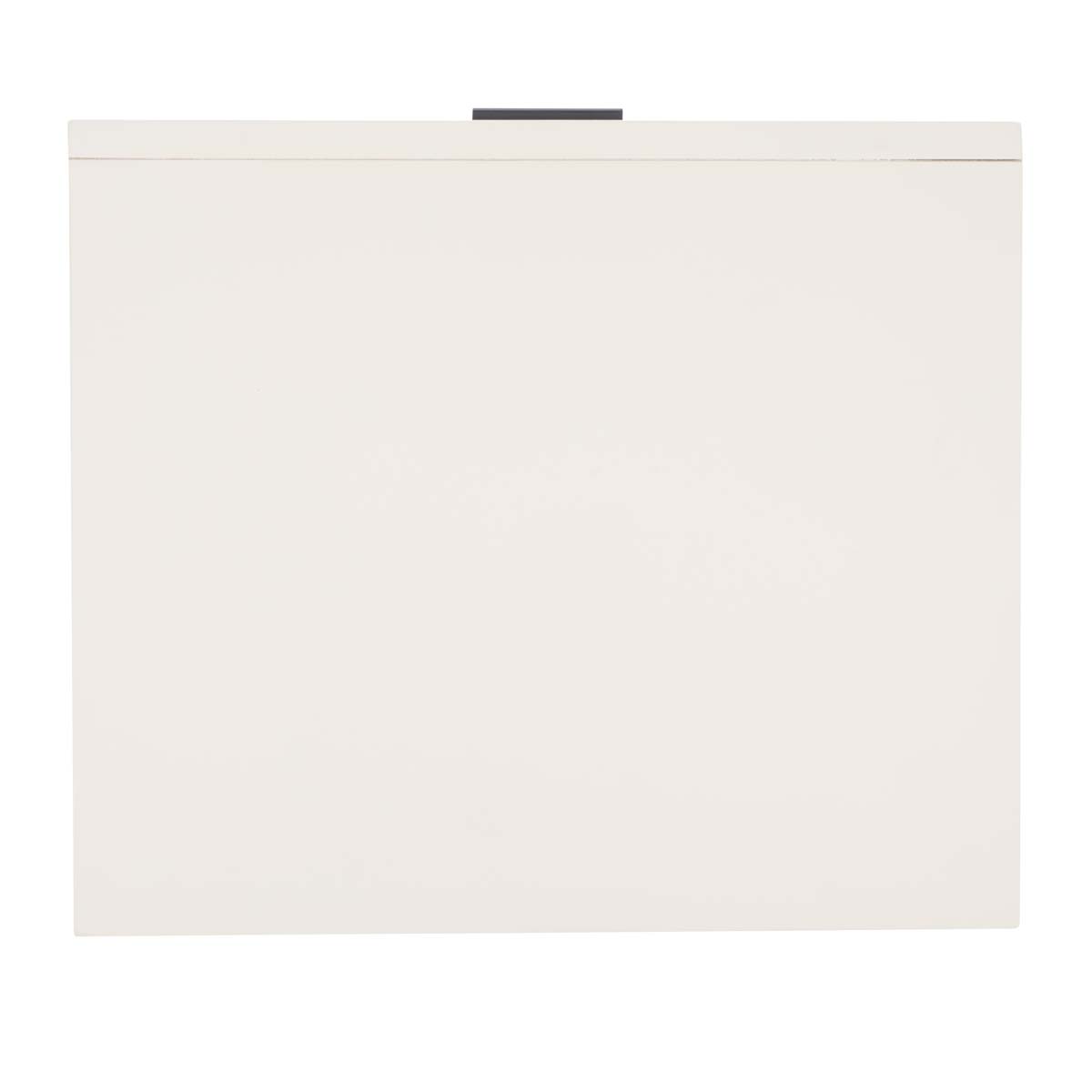 Safavieh Grayden 1 Drawer Nightstand  , NST9203 - White Body / Natural Front Drawer