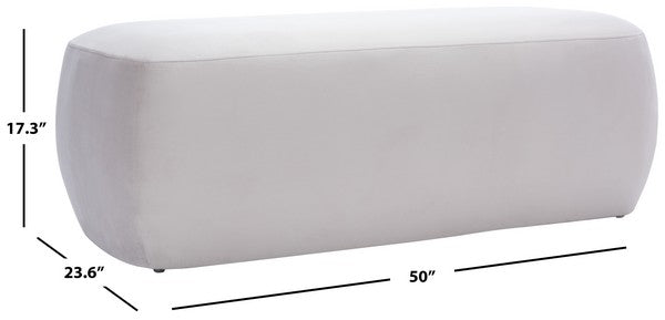 Safavieh Whitley Rectangular Ottoman , OTT1301 - Greige