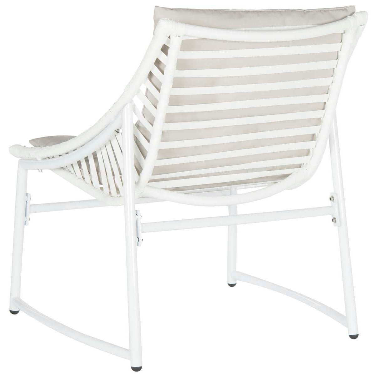 Safavieh Berkane 4 Pc Outdoor Set , PAT2009 - White/Grey