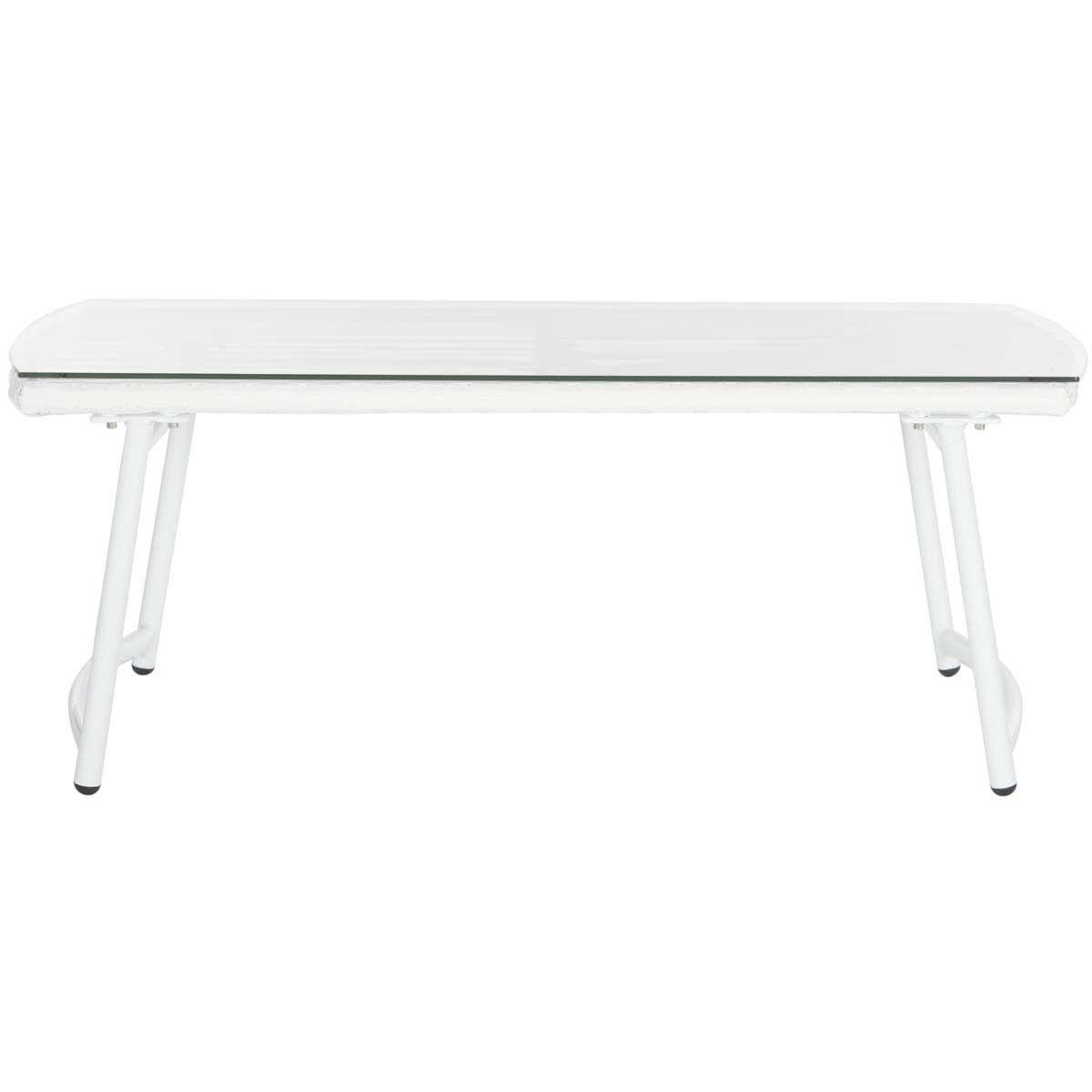 Safavieh Berkane 4 Pc Outdoor Set , PAT2009 - White/Grey