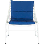 Safavieh Berkane 4 Pc Outdoor Set , PAT2009 - White/Navy