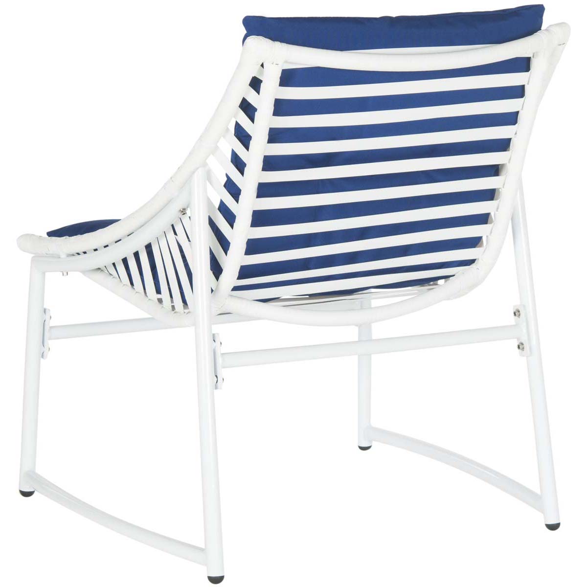 Safavieh Berkane 4 Pc Outdoor Set , PAT2009 - White/Navy