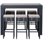 Safavieh Sanders Outdoor Bar Set , PAT2502 - Titanium/Sand