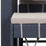 Safavieh Sanders Outdoor Bar Set , PAT2502 - Titanium/Sand