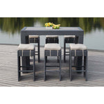 Safavieh Sanders Outdoor Bar Set , PAT2502 - Titanium/Sand