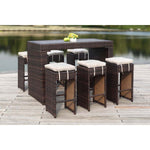 Safavieh Sanders Outdoor Bar Set , PAT2502 - Brown/Sand