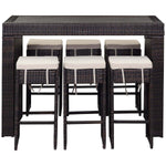 Safavieh Sanders Outdoor Bar Set , PAT2502 - Brown/Sand