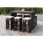 Safavieh Sanders Outdoor Bar Set , PAT2502 - Brown/Sand