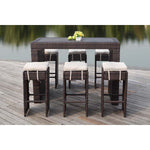 Safavieh Sanders Outdoor Bar Set , PAT2502 - Brown/Sand