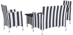 Safavieh Figueroa 4 Pc Outdoor Set , PAT2508 - Black/White