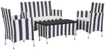 Safavieh Figueroa 4 Pc Outdoor Set , PAT2508 - Black/White