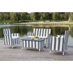 Safavieh Figueroa 4 Pc Outdoor Set , PAT2508 - Navy/White