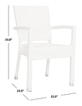 Safavieh Kelda Stacking Arm Chair , PAT4004 - White (Set of 2)