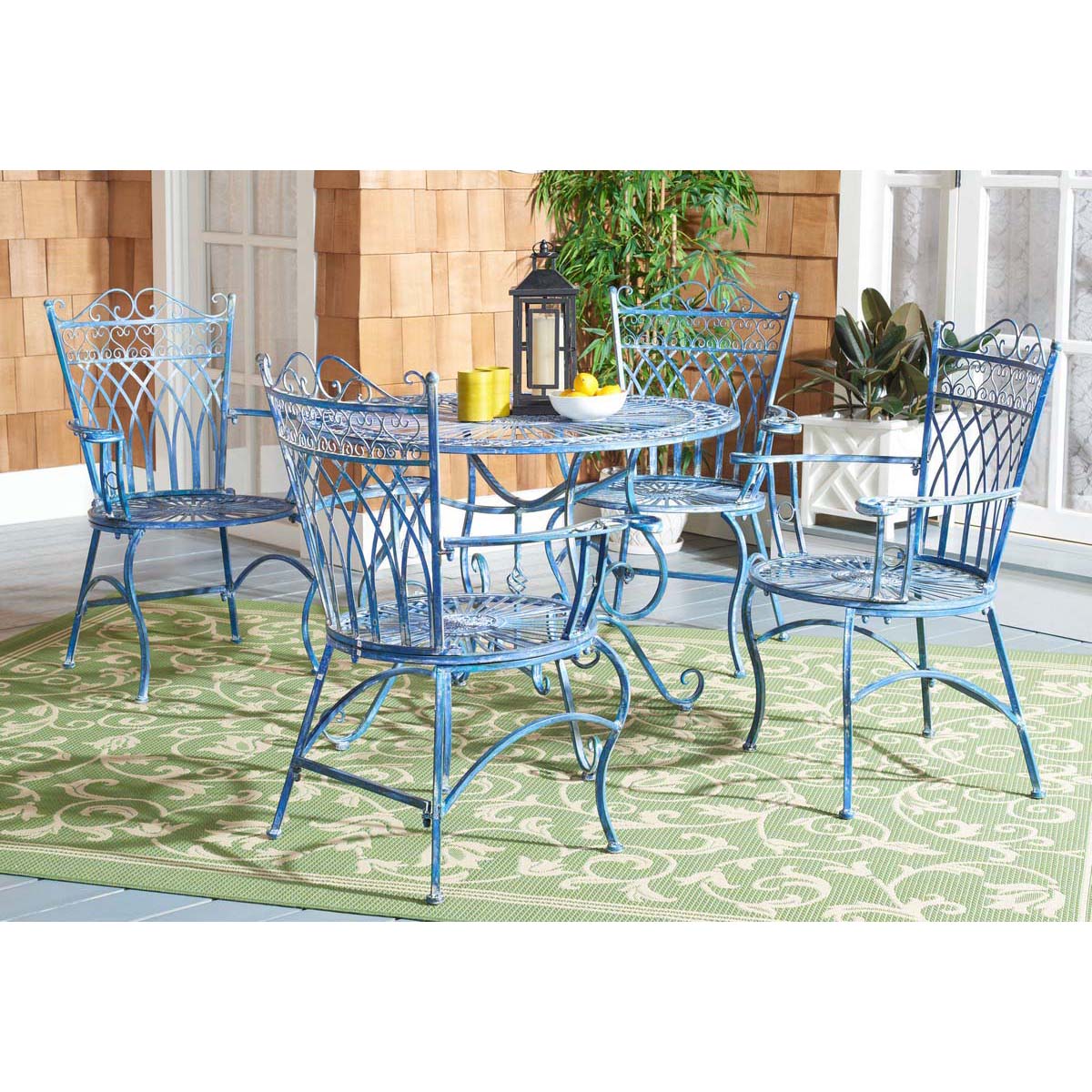 Safavieh Thessaly 5 Piece Set , PAT5003 - Antique Blue