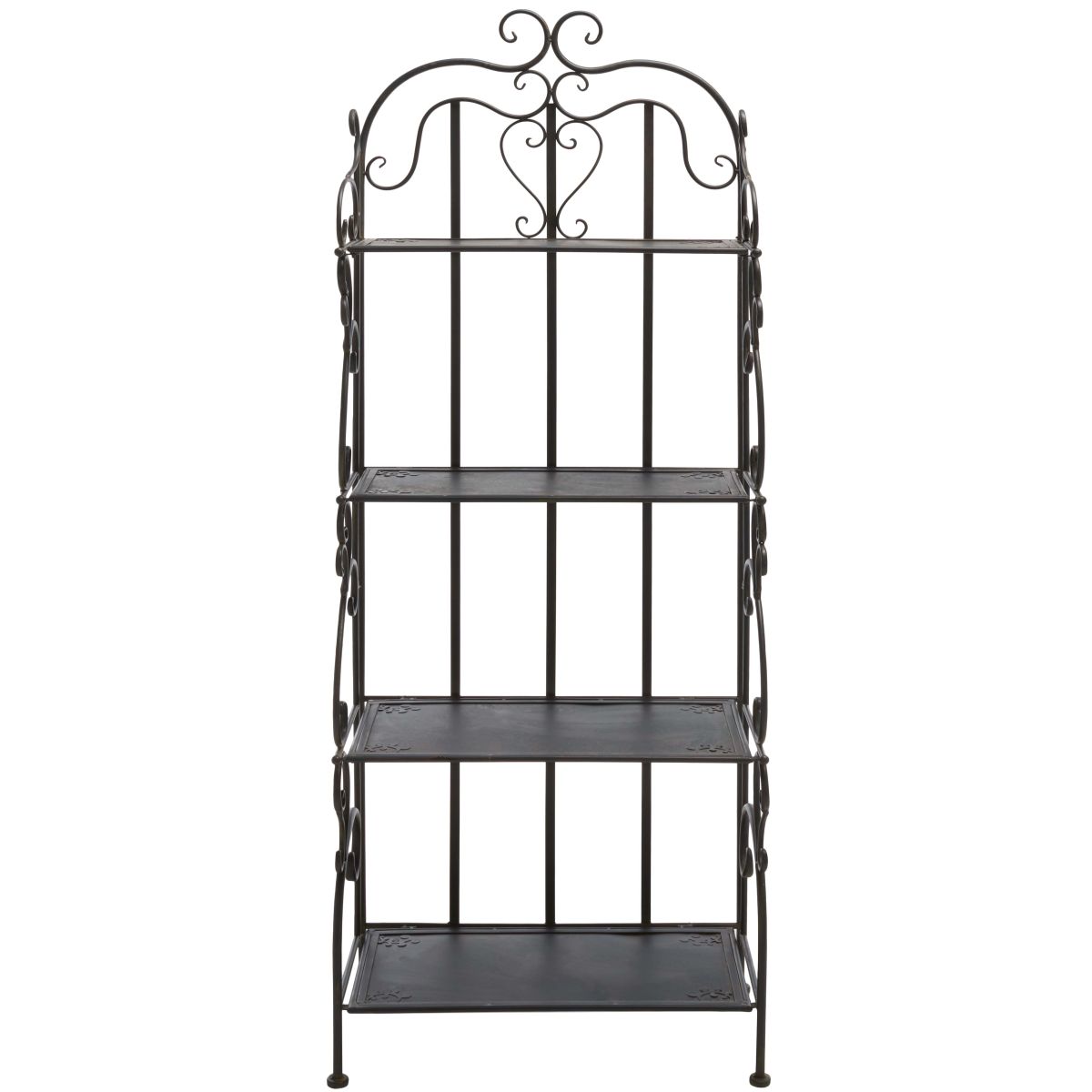 Safavieh Tyrique 4 Tier Shelf Unit , PAT5033 - Antique Black