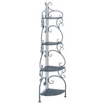 Safavieh Turuca 4 Tier Corner Shelf Unit , PAT5034 - Mossy Blue