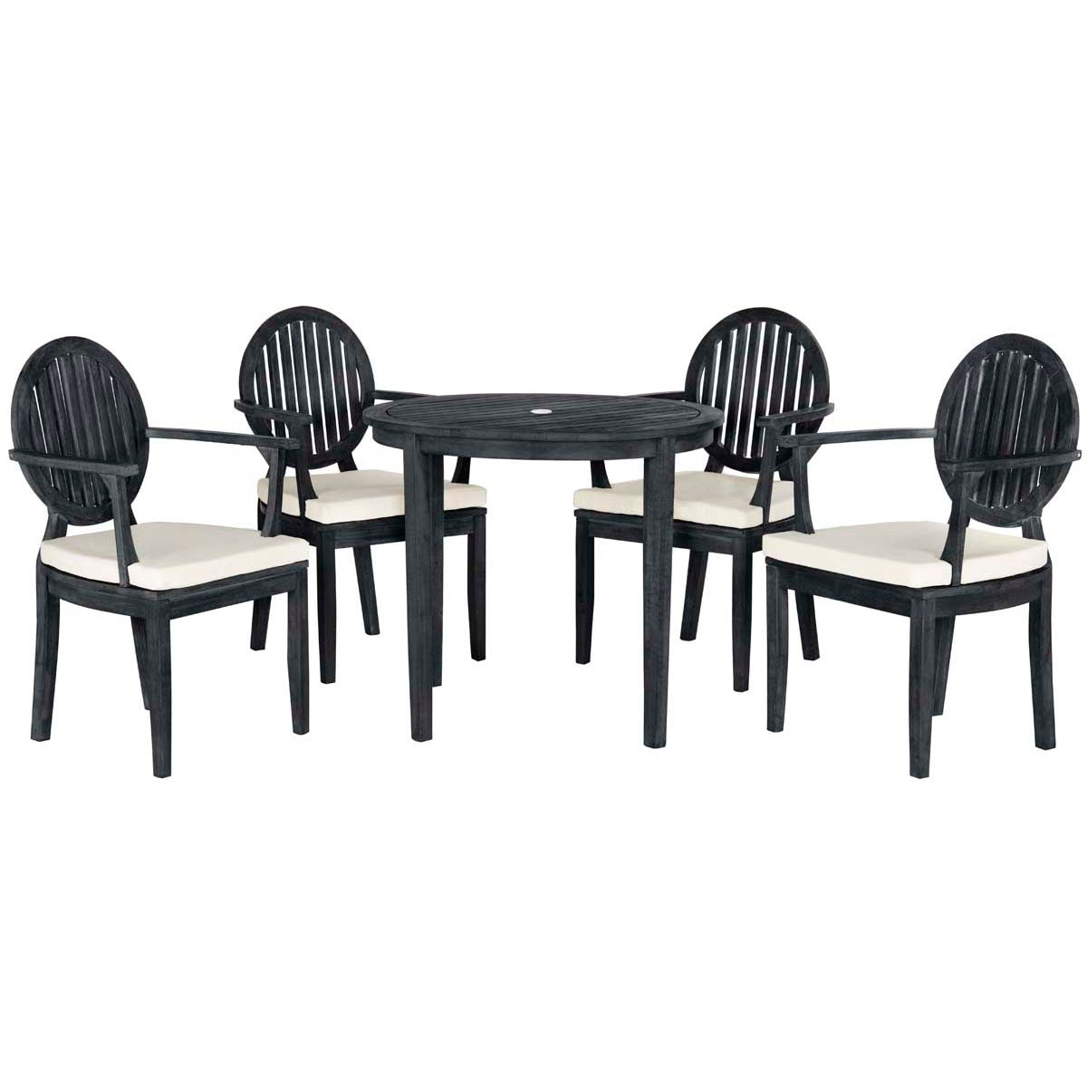 Safavieh Chino 5Pc Dining Set , PAT6706 - Dark Slate Grey