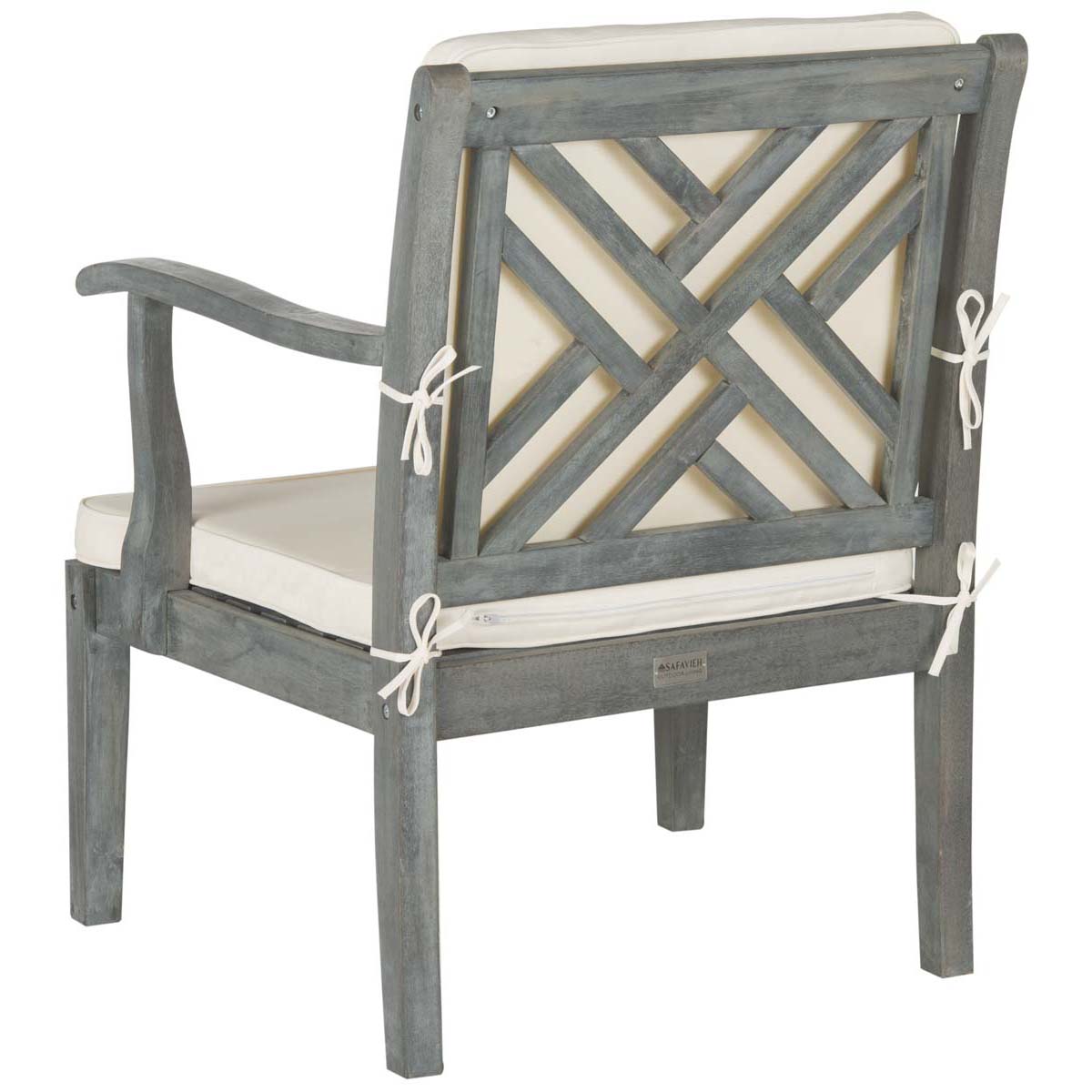 Safavieh Bradbury 4Pc Outdoor Living Set , PAT6710 - Ash Grey/Beige