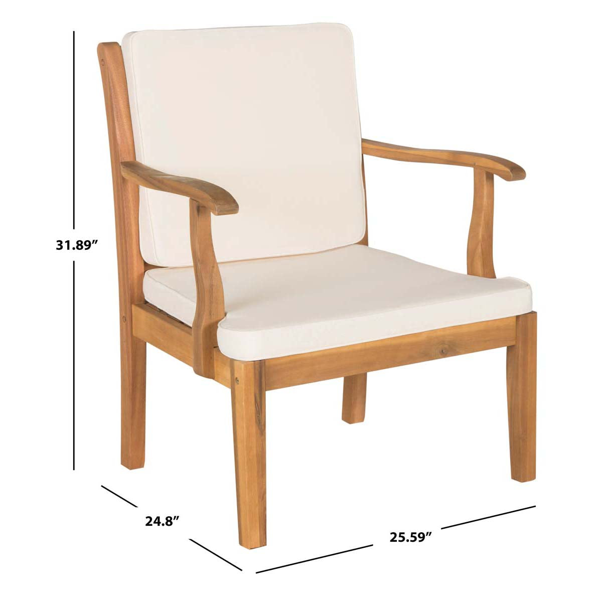 Safavieh Montclair 4Pc Outdoor Living Set , PAT6712 - Natural/Beige