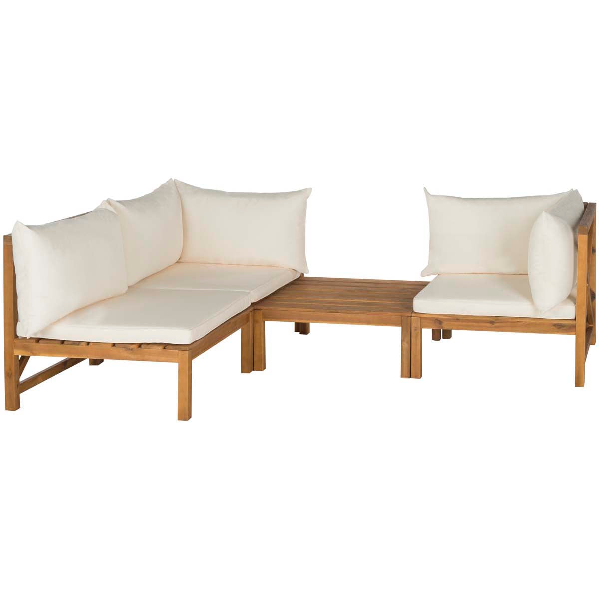 Safavieh Lynwood Modular Outdoor Sectional , PAT6713 - Natural/Beige