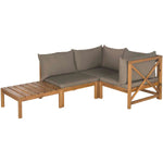 Safavieh Lynwood Modular Outdoor Sectional , PAT6713 - Natural/Taupe