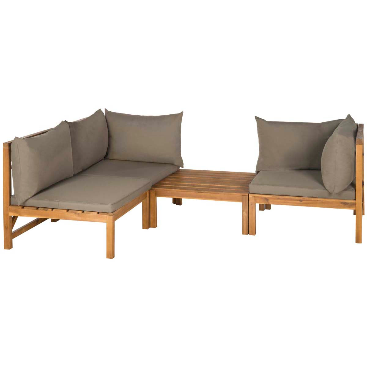 Safavieh Lynwood Modular Outdoor Sectional , PAT6713 - Natural/Taupe