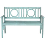 Safavieh Piedmont Folding Bench , PAT6714 - Beach House Blue