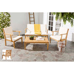 Safavieh Del Mar 4 Pc Outdoor Set , PAT6717 - Natural/Beige