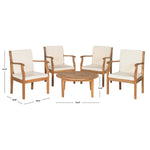 Safavieh Anaheim 5 Pc Coffee Set , PAT6718 - Natural/Beige