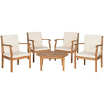 Safavieh Anaheim 5 Pc Coffee Set , PAT6718 - Natural/Beige