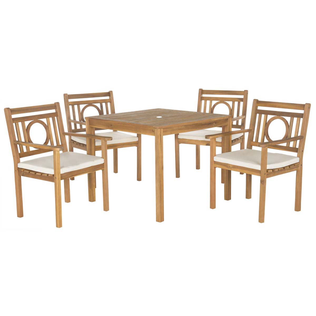 Safavieh Montclair 5 Pc Dining Set , PAT6721 - Natural/Beige
