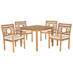 Safavieh Montclair 5 Pc Dining Set , PAT6721 - Natural/Beige