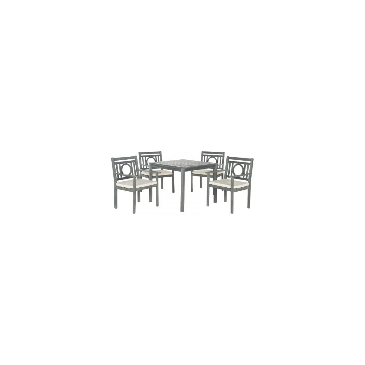 Safavieh Montclair 5 Pc Dining Set , PAT6721 - Ash Grey/Beige