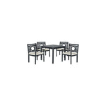 Safavieh Montclair 5 Pc Dining Set , PAT6721 - Dark Slate Grey/Beige