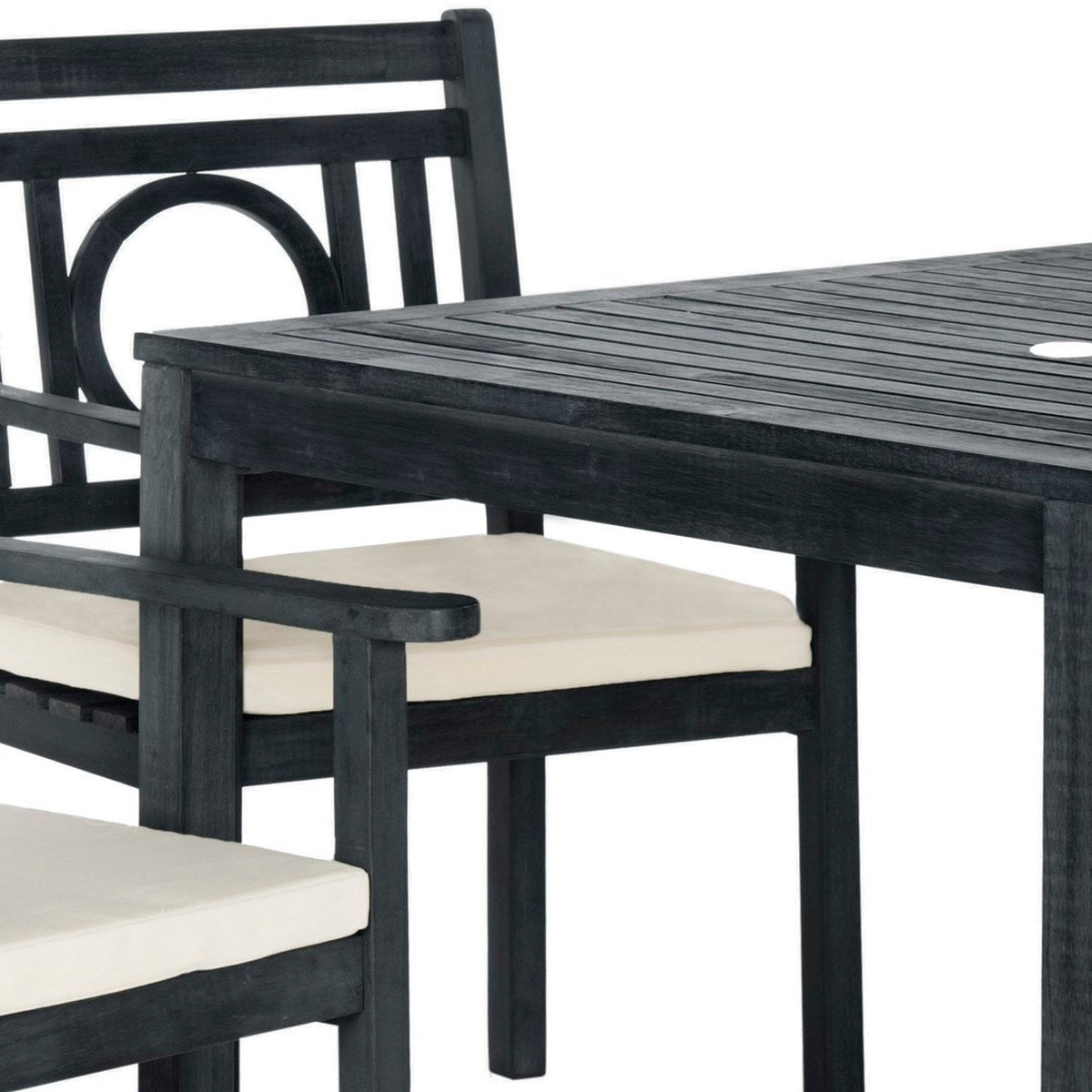 Safavieh Montclair 5 Pc Dining Set , PAT6721 - Dark Slate Grey/Beige