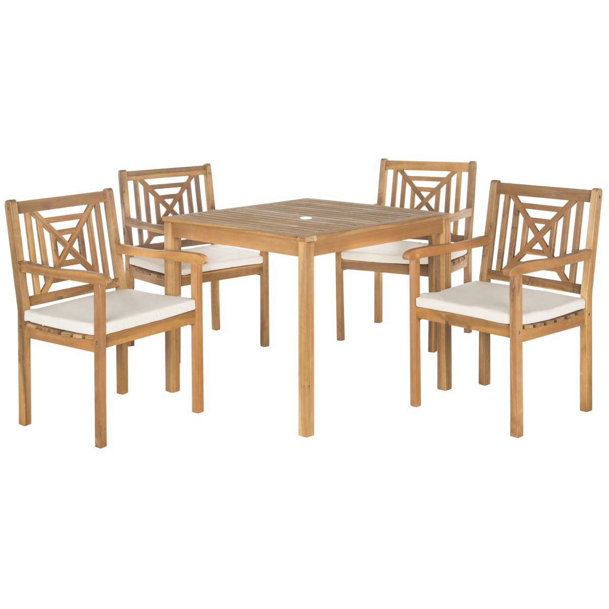 Safavieh Del Mar 5 Pc Dining Set , PAT6722 - Natural/Beige