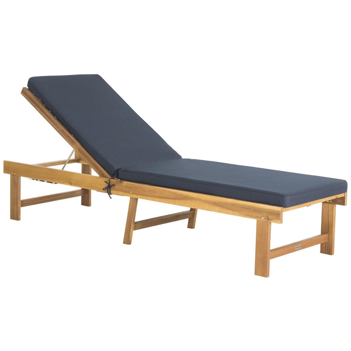 Safavieh Inglewood Chaise Lounge Chair , PAT6723 - Natural/Navy