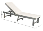 Safavieh Inglewood Chaise Lounge Chair , PAT6723 - Ash Grey/Beige