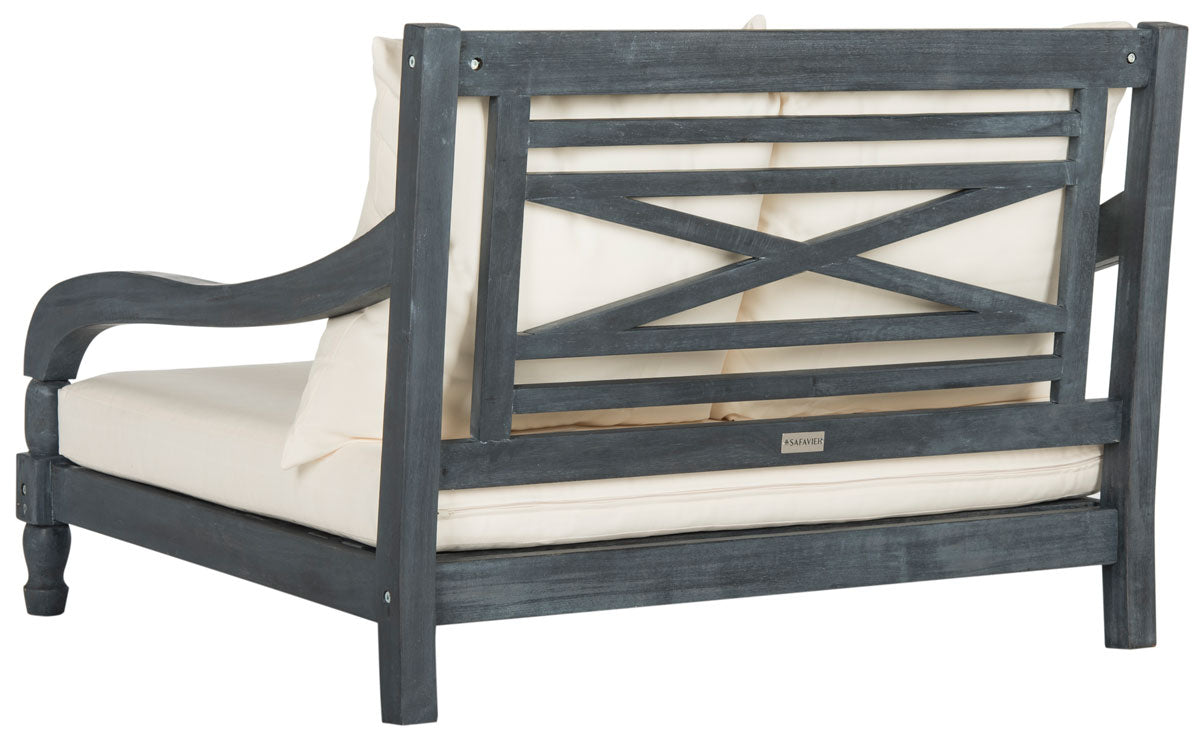 Safavieh Pomona Lounger , PAT6740 - Ash Grey/Beige